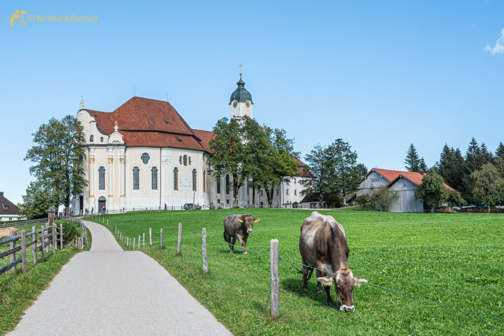 Wieskirche Weltkulturerbe bei Steingaden, Foto von Bernhard Bartsch